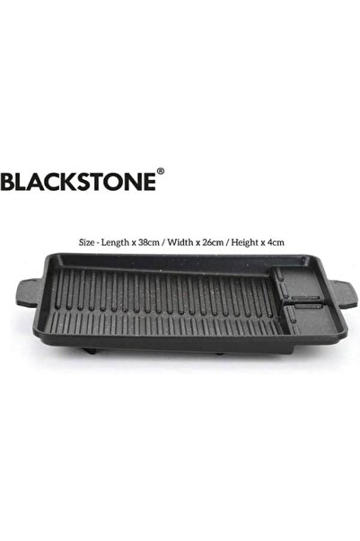 Blackstone GP22 Square Die-Cast BBQ Grill Pan 38x26cm Black Nonstick Grill Pl...
