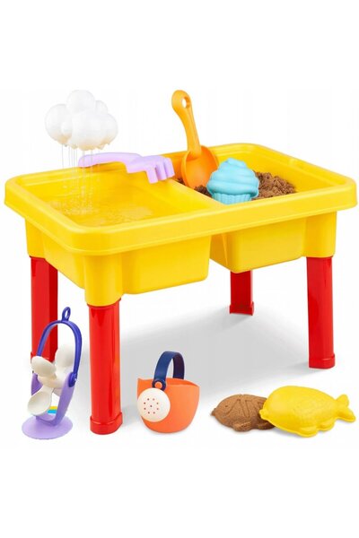Matadi Masuta 2in1 de activitati cu apa si nisip Matadi,capac si accesorii jo...