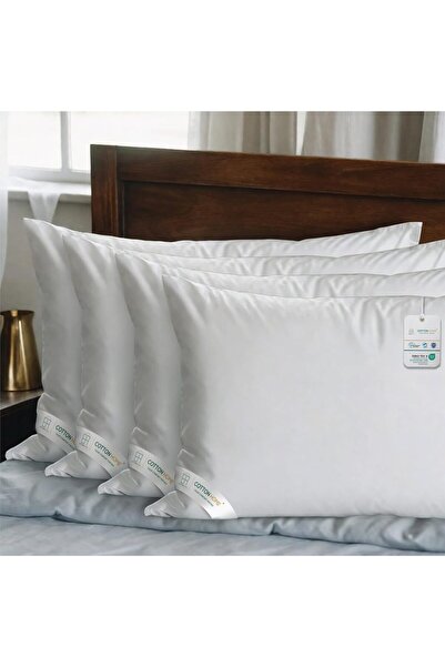COTTON HOME وسادة فاخرة 45 × 70 سم للنوم، فائقة النعومة بجودة الفنادق، بيضاء،...
