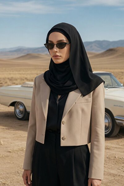 Aisha's Design شال شيفون مع بطانة قطنية ممشطة مانعة للانزلاق، PS-62