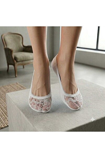 NoNameStore7 Set of 2 pairs, Women's thin "invisible" insoles with lace patte...