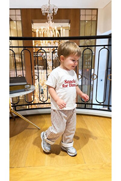 elzo collection Unisex gabardin tkane pantalone, set donjeg dela majice sa pr...