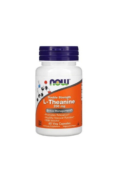 Now Foods L-Theanine with Inositol 200mg 60 capsules -
