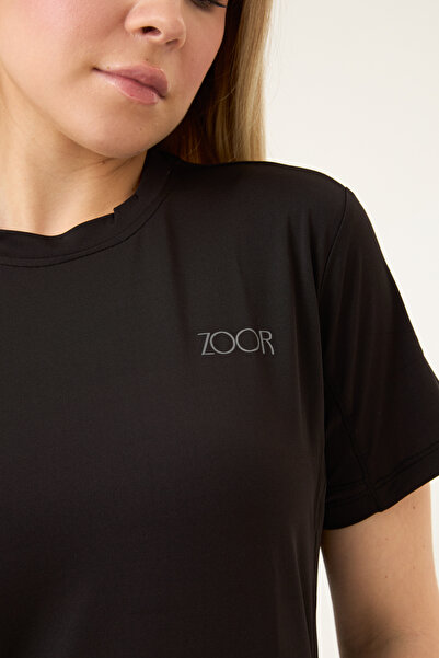 Zoor Kadın Kısa Kol Compression Fitness Gym Spor Body Tshirt