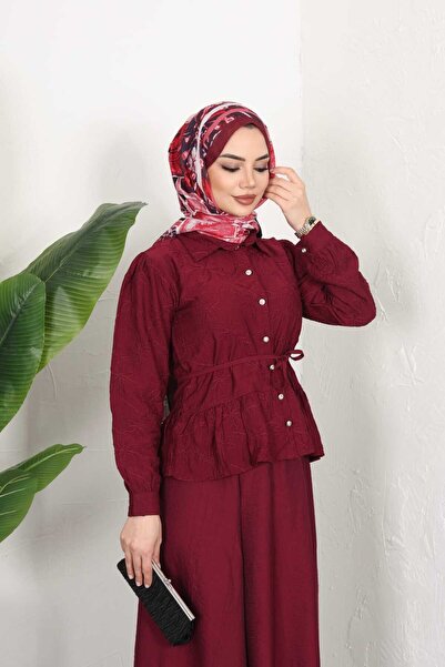 butik hira Skirted Shirt Suit