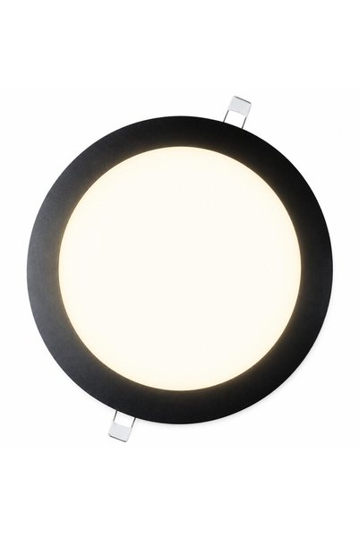 Lampist Siyah Çerçeveli Slim Sıva Altı Panel Led 18W 22 cm Günışığı Işık