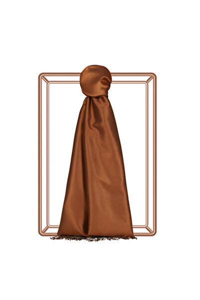 ipek dükkanı Double-Sided Solid Color Silk Shawl 00927 |   Earth