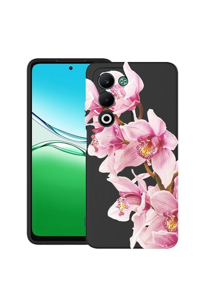 bestcase Ултра тънък TPU калъф, съвместим с OPPO A5, Флорален - Елегантна роз...