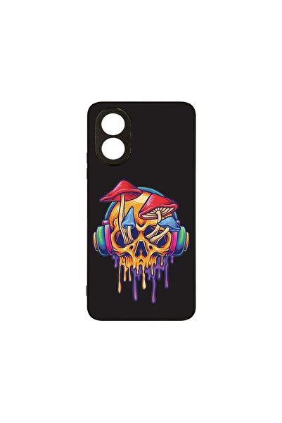 bestcase Калъф MaxSafe, съвместим с OPPO A38 4G, Дизайн  "Череп и гъба ", HD ...