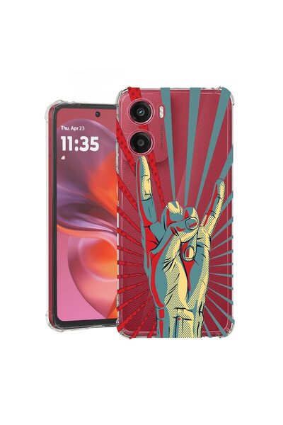 bestcase ¬Æ Husa pentru Motorola Moto G05, Anti Shock 1.5MM, Rock Festival, P...