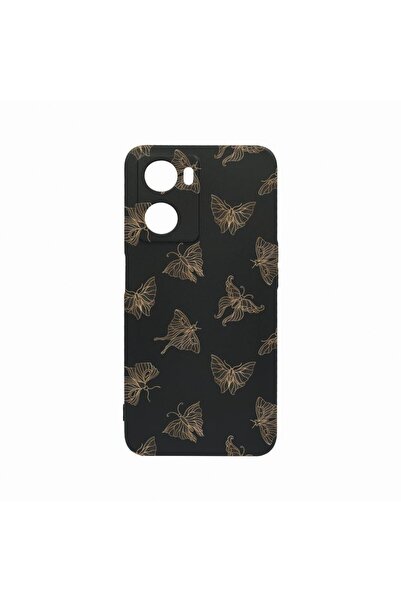 bestcase Λεπτή Θήκη Σιλικόνης 0.8MM, Συμβατή με OPPO A57 5G, Χρυσή Πεταλούδα,...