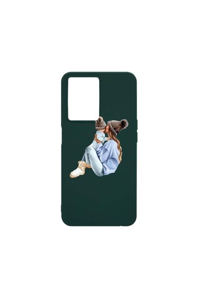 bestcase Λεπτή θήκη σιλικόνης 0.8MM, Συμβατή με OPPO A57s, Σχέδιο Μαμά με Αγό...