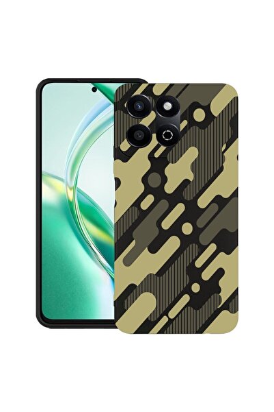 bestcase ¬Æ Husa pentru Honor 200 Smart, Slim Silicon, Green Camouflage, Prot...