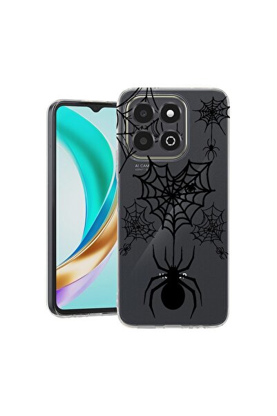 bestcase Husa pentru Honor X6b, BestCase¬Æ Clear Silicon 2MM, Spider Web, Ant...