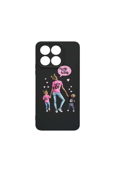 bestcase Λεπτή Θήκη Σιλικόνης 0.8MM, Συμβατή με Honor X6a, Σχέδιο Μαμά Ζωή Αγ...
