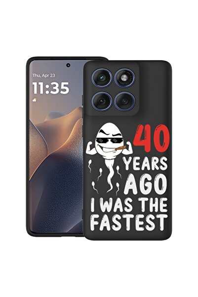 bestcase Υπέρλεπτη Θήκη Σιλικόνης για Motorola Edge 60 Pro με σχέδιο 40 ετών ...