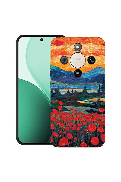 bestcase Υπέρλεπτη Θήκη TPU Συμβατή με Honor Magic8 Lite, Παπαρούνες στο Ηλιο...