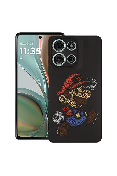 bestcase ¬Æ Husa pentru Motorola Moto G75, Calligraphy Super Maria, Slim Sili...