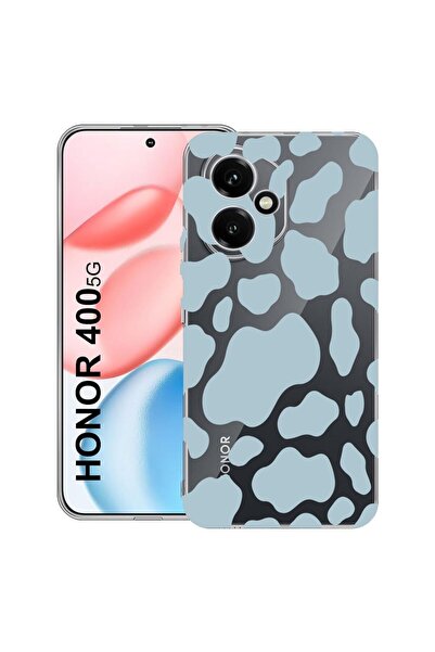 bestcase ¬Æ Husa Clear Silicon pentru Honor 400, Blue Cow, 2036423 T 788