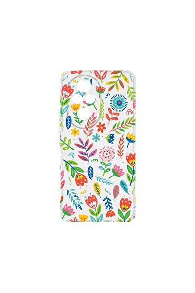 bestcase ¬Æ Husa Clear Silicon 2MM, Compatibila Cu Honor 200, Happy Flowers, ...