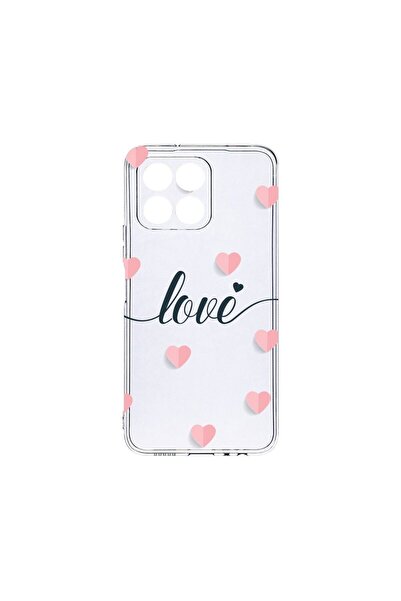 bestcase Husa BestCase® Silicon Transparent, Compatibilă cu Honor X8 5G, Love...