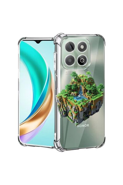 bestcase Husă pentru Honor X7d / 400 Smart cu design Minecraft World, Antișoc...