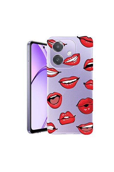 bestcase Husa pentru OPPO A40 / A40M, BestCase¬Æ Clear Silicon 2MM, Lips - Ki...