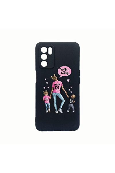 bestcase Θήκη σιλικόνης, Συμβατή με Oppo A16, Σχέδιο  "Mom Life Boy And Girl ...
