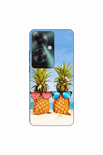 OEM Husa compatibila cu Oppo Reno11 F 5G Silicon Gel Tpu Model Beach Pinneaples