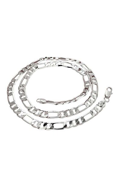 Generic 8MM Mens Chain Necklace - Silver Solid Heavy Link Necklace, Mens Silv...