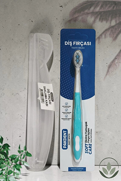 PAKDENT EASY WHİTE 2-Piece Oral Care Set |   Extra Soft Toothbrush + Hygienic...