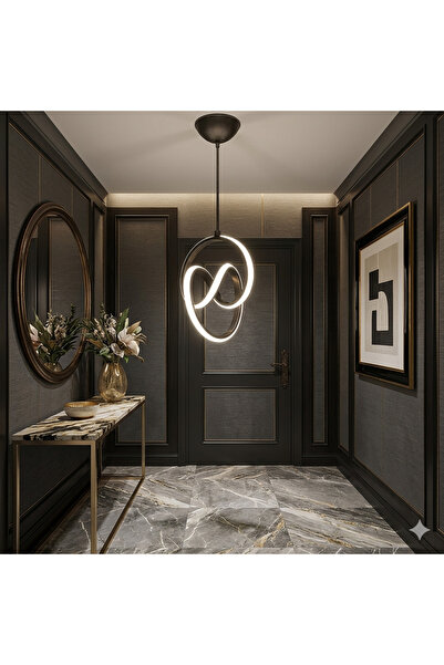 Korkmaz avize Trend siyah modern Led avize