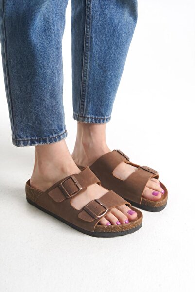 SBronze Madrid Unisex Orthopedic Sole Slippers with Double Strap Buckle, Dail...