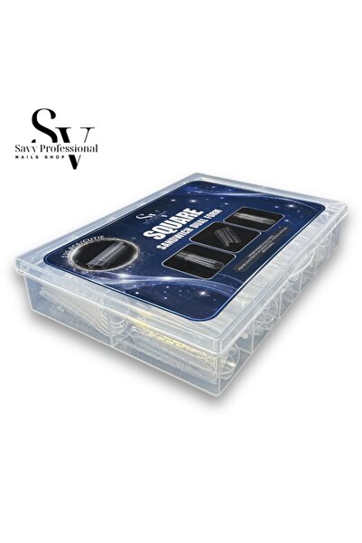 OEM Tipsuri pentru unghii, Dual Form Square Sandwich, 120 bucăți