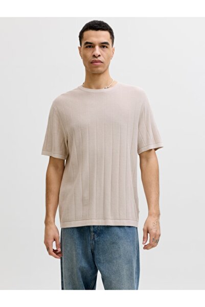 Jack & Jones Tricou bărbătesc cu guler rotund, din bumbac organic, croială le...