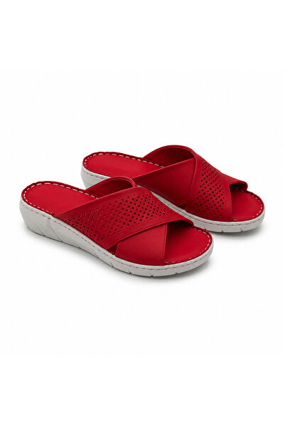 PATRON SHOES نعال نسائية من الجلد الطبيعي، نعل طبي، تصميم أنيق ومريح للاستخدا...