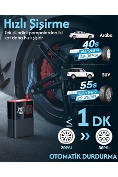 Yıldızan zkra shop 6000mAh Led Işıklı Çantalı Powerbank Özellikli Şarjlı Ve K...