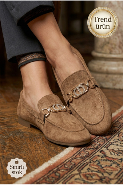 Registan Shoes SOLEVOGUE KADIN MARY JANE BANTLI BABET VE TOKALI LOAFER AYAKKA...