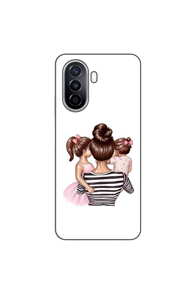 OEM Θήκη συμβατή με Huawei Nova Y70, από σιλικόνη gel TPU, σχέδιο Μαμά και Κο...