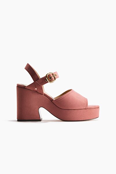 H&M Blok Topuklu ve Platformlu Sandalet