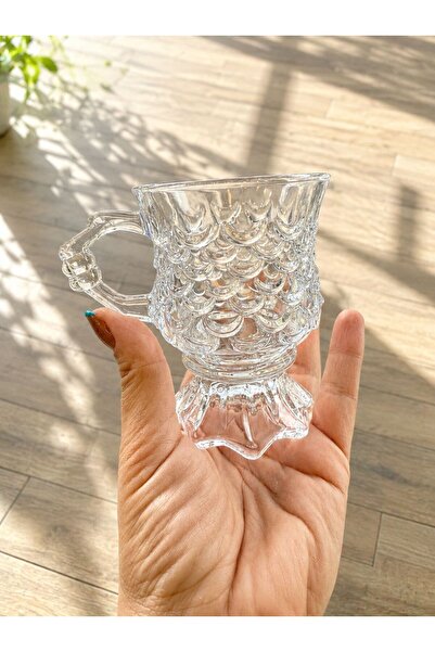 zepce design 6'lı Kupa Çay Bardağı Takımı 145ml&Double Kahve
