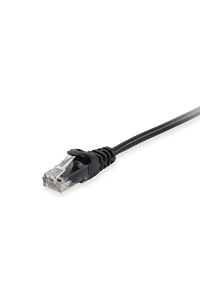 EQUIP Cablu patch Cat6 U/UTP 2xRJ45 1.50m negru PVC pungă de plastic