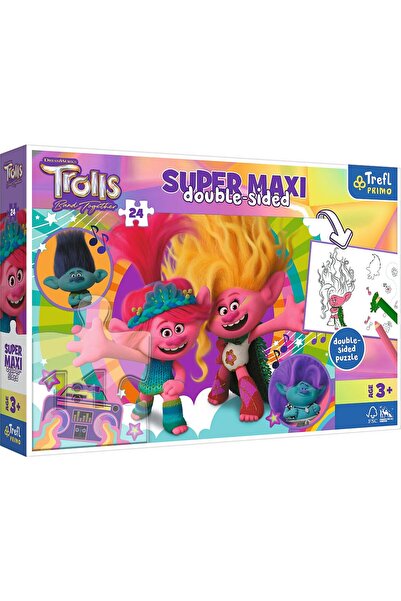 Trefl PUZZLE 24EL SUPER MAXI WESO≈ÅY DZIE≈É TROLL6