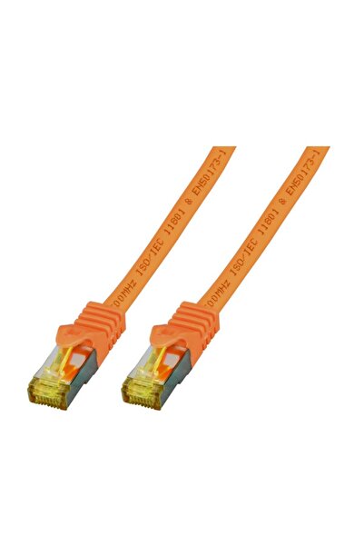 EFB Cordon de patch RJ45 S/FTP Cat.6A LSZH Cat.7 Rohk. 20.00m portocaliu