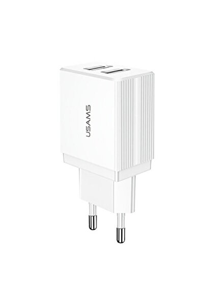 Usams ≈Åad. siec. 2xUSB T24 2,1A negru/alb (doar capul) CC90TC01 (US-CC090)