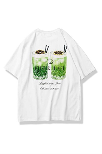 Trendiz Unisex majica sa dva jazavca, bela
