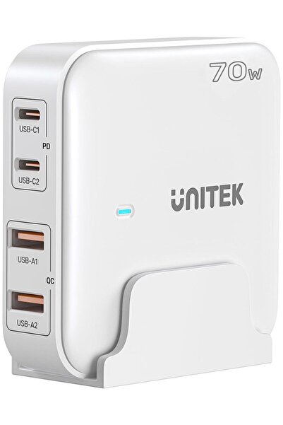 Unitek Încărcător P1228A 2x USB-A 2x USB-C 5 A (P1228AWH01-EU)