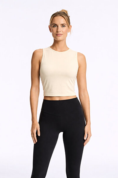Fashion Friends Crop Fit Crew Neck Athlete Top 26Y0713K1