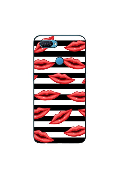OEM Husa compatibila cu Oppo A12 Silicon Gel Tpu Model Striped Kisses