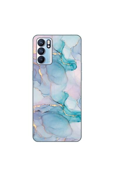 OEM Husa compatibila cu Oppo Reno6 5G Silicon Gel Tpu Model Abstract Watercol...